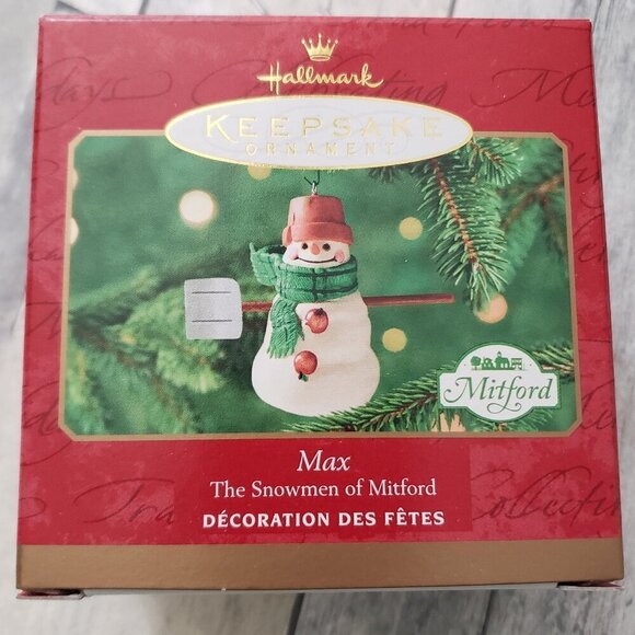 NWT - 2000 Max The Snowman of Mitford - Hallmark Keepsake Ornament - Picture 1 of 1